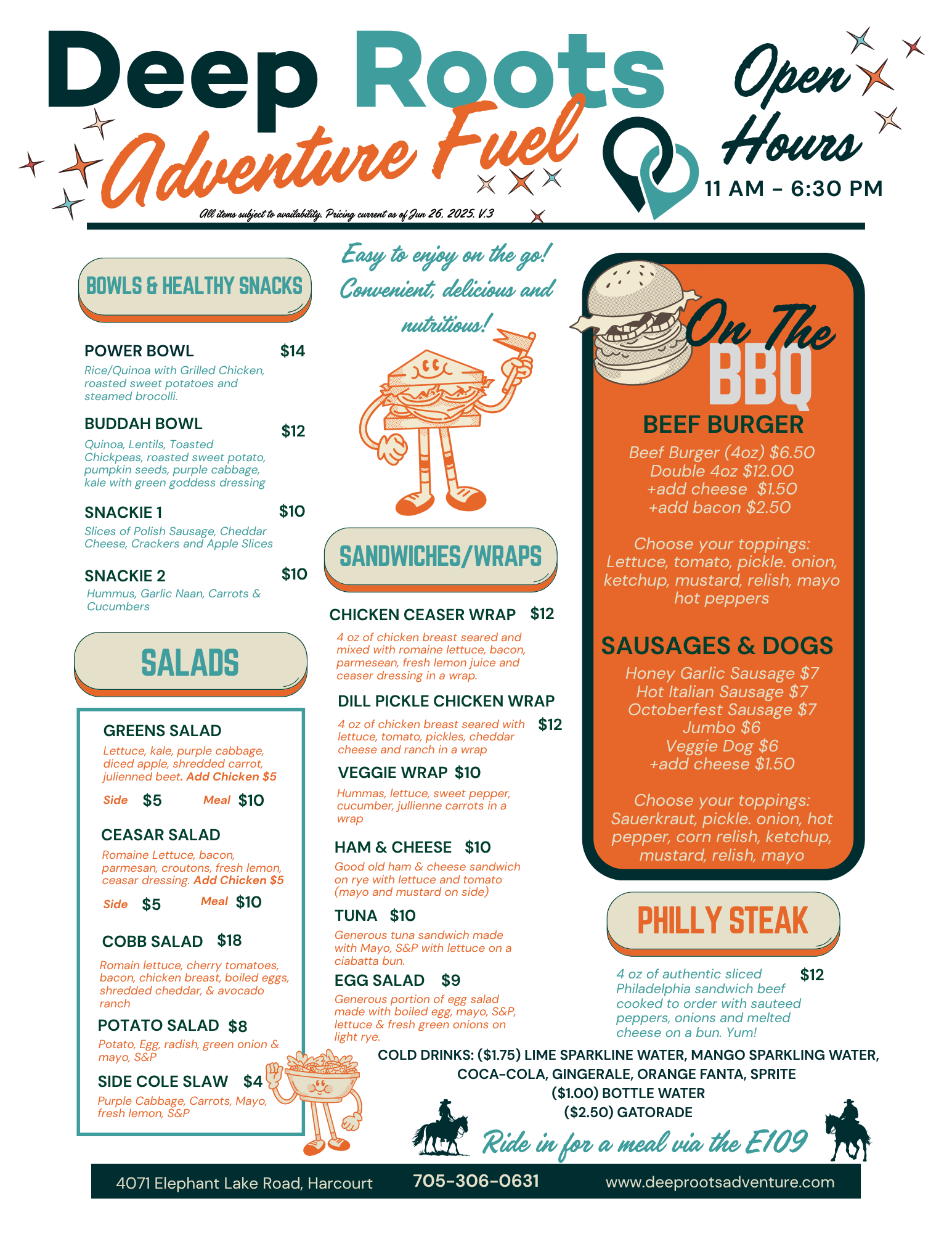Deep Roots Bali Menu Home - Deep Roots Adventure